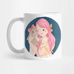 Blue Bailey and Grace | Bunniesmee Mug